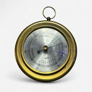 Vintage Gold Barometer Wall Clock